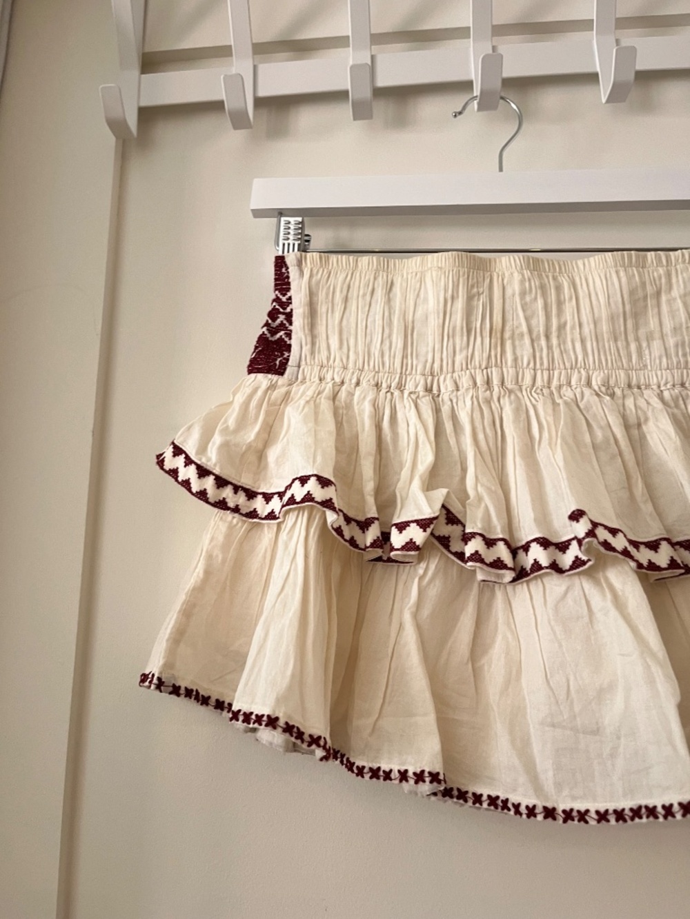 Embroidered Cotton Mini Skort - Picture 7 of 7